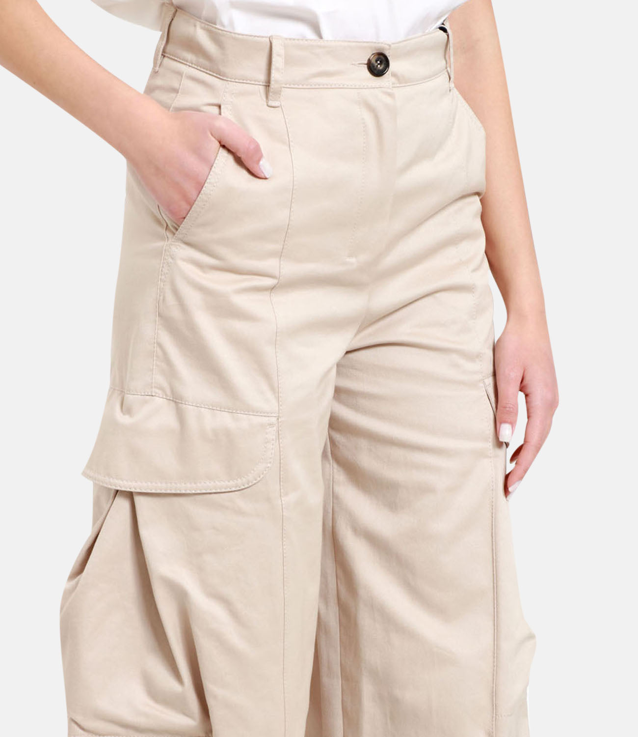 S Max Mara | Cervia Trousers White