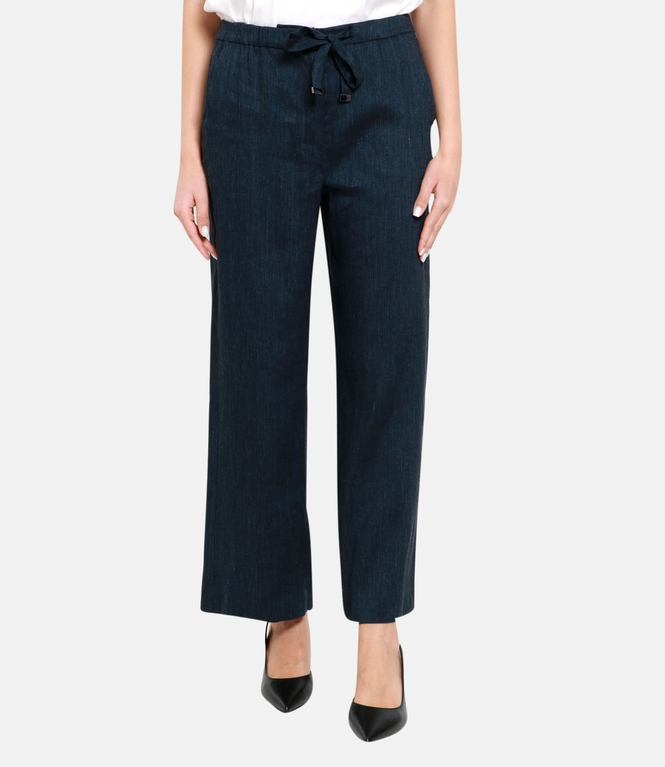 S Max Mara | Aris Trousers Navy Blue