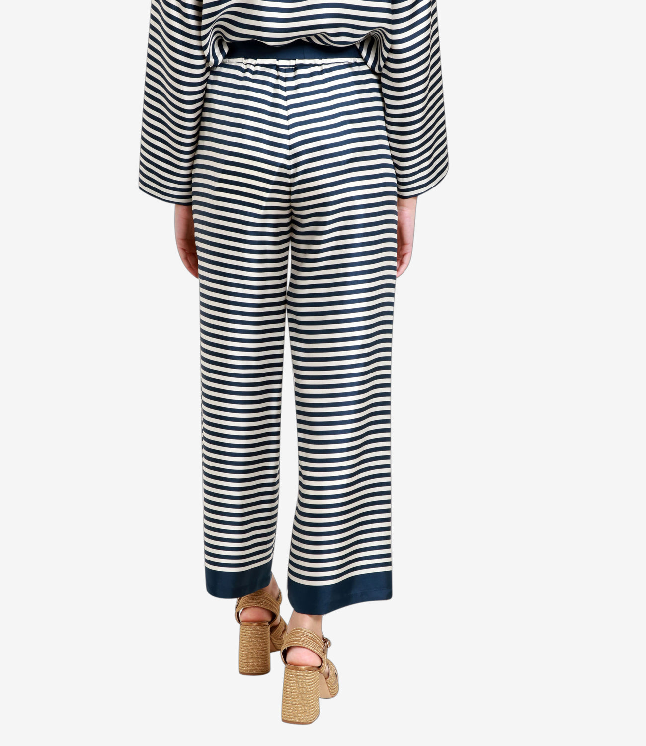 S Max Mara | Pantalone Nine Panna e Blu