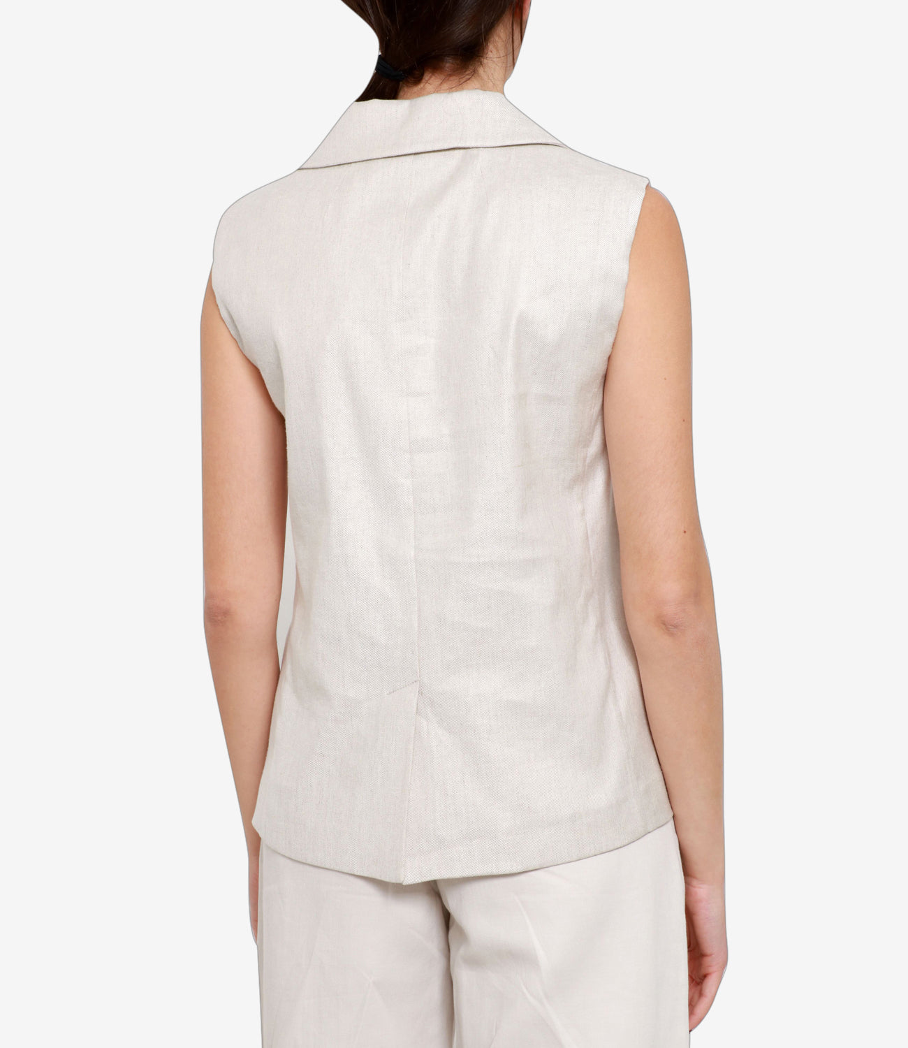 S Max Mara | Gilet Caroline Beige