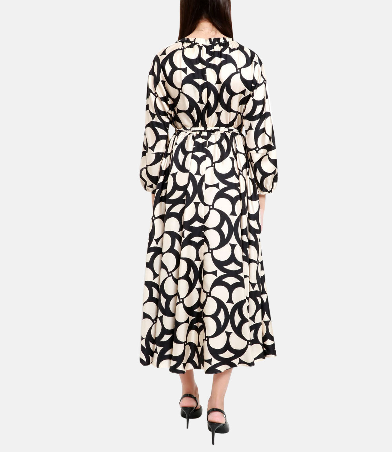 S Max Mara | Nina Ecru and Black Dress