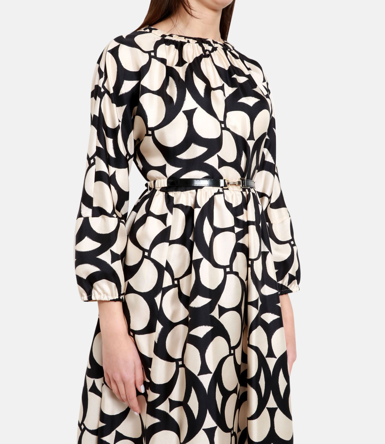 S Max Mara | Nina Ecru and Black Dress