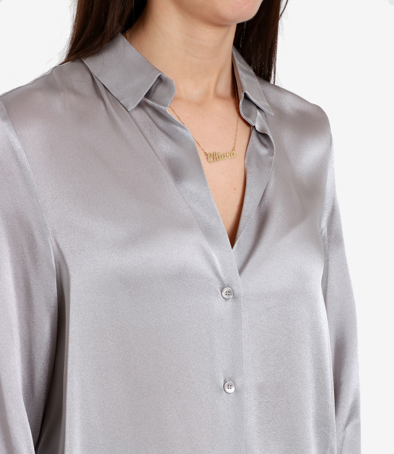 Semicouture | Camicia Ava Grigio perla