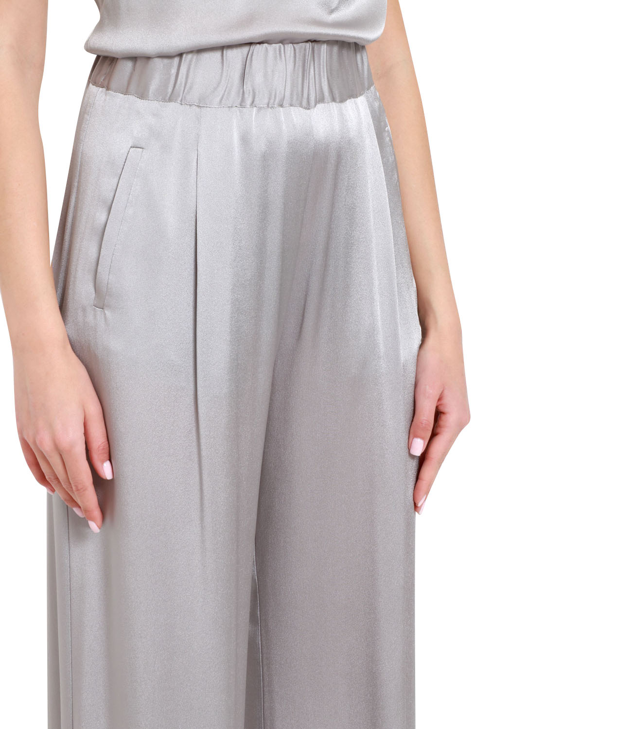 Semicouture | Pantalone Jhonny Grigio perla