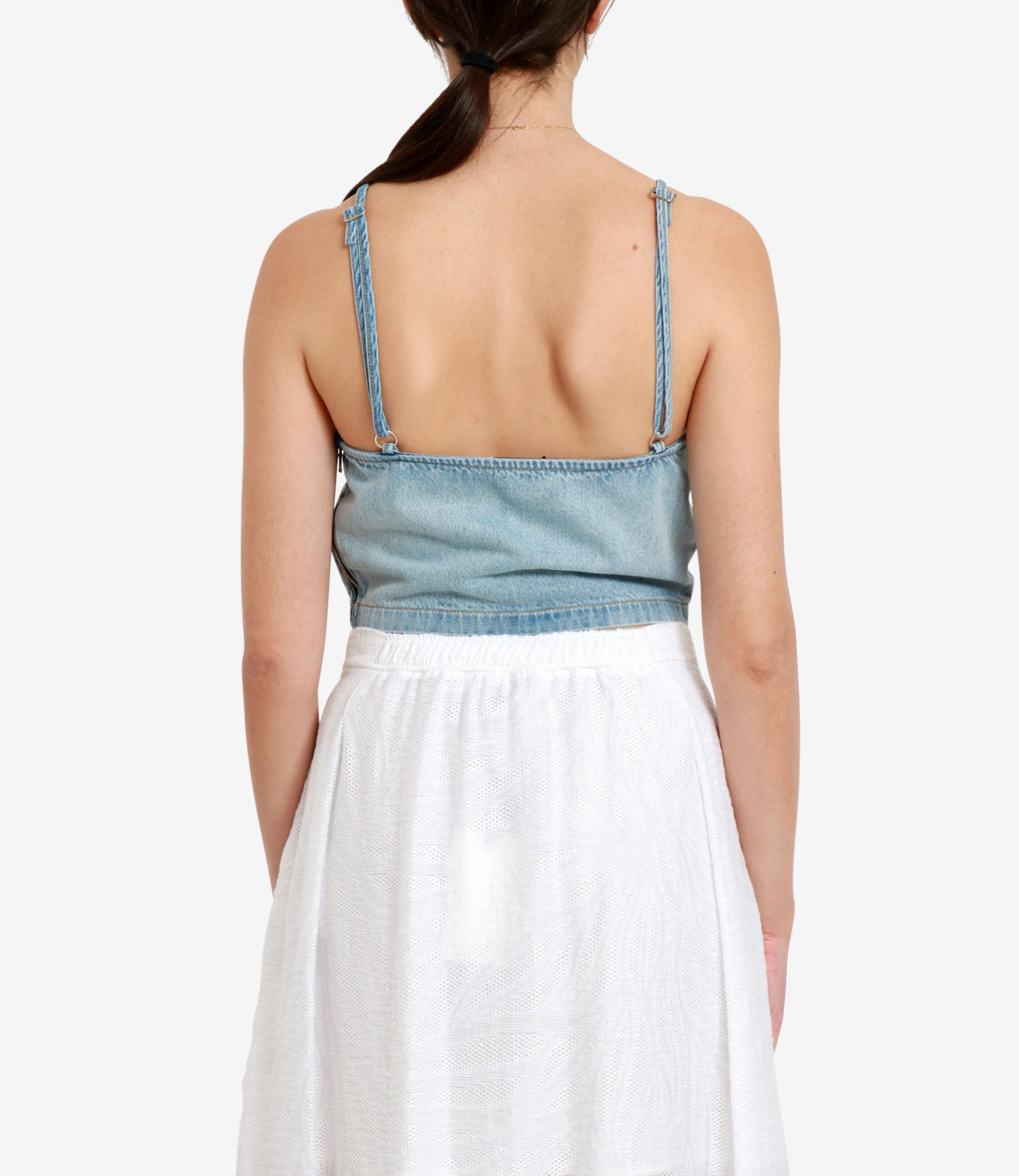 Simona Corsellini | Top Denim chiaro