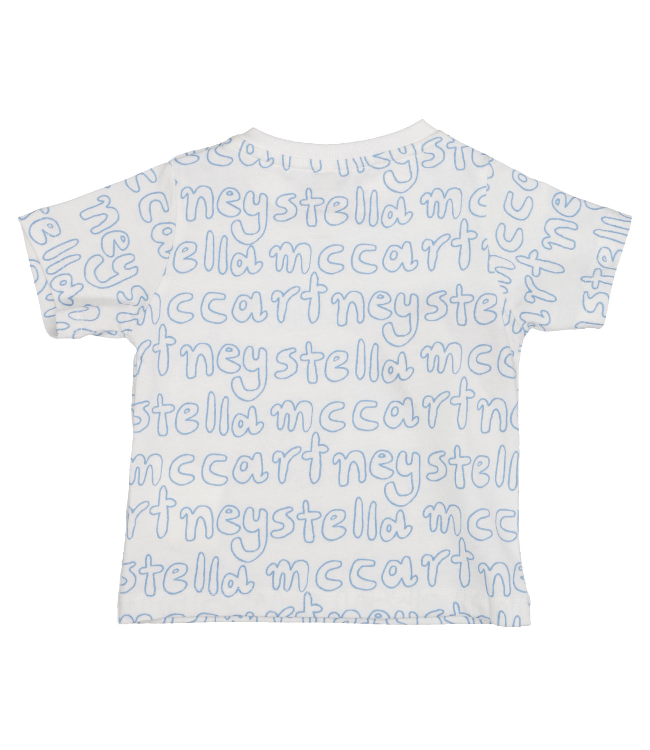 Stella McCartney Kids | Ivory and Light Blue T-Shirt