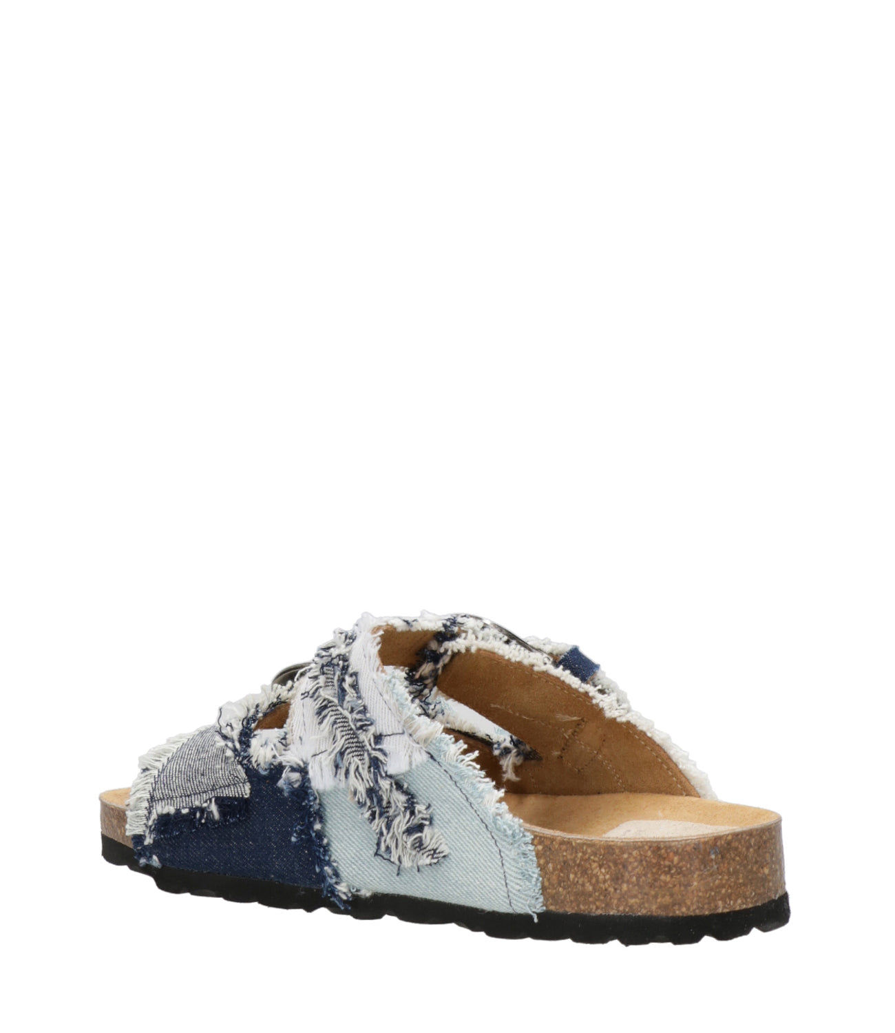 Taji | Ciabatta Buckle patch Denim medio
