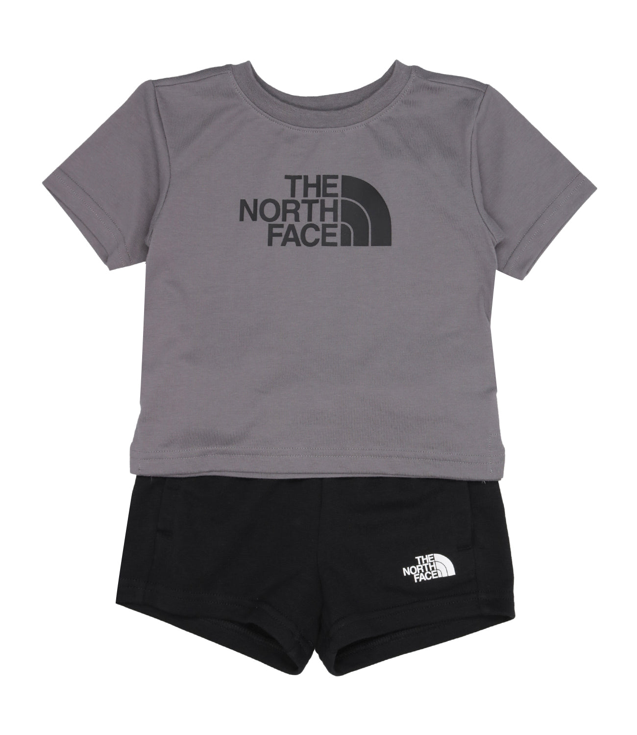 The North Face Kids | Grey and Black T-Shirt and Bermuda Shorts Set