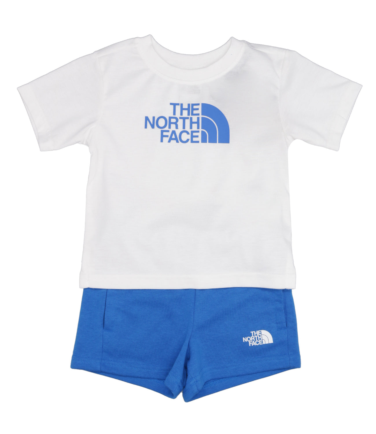 The North Face Kids | White and Blue T-Shirt and Bermuda Shorts Set