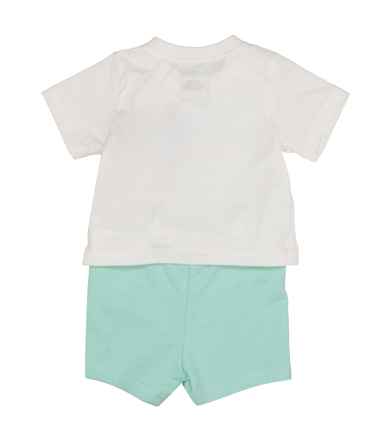 The North Face Kids | T-Shirt and Bermuda Shorts Set White and Aqua Green