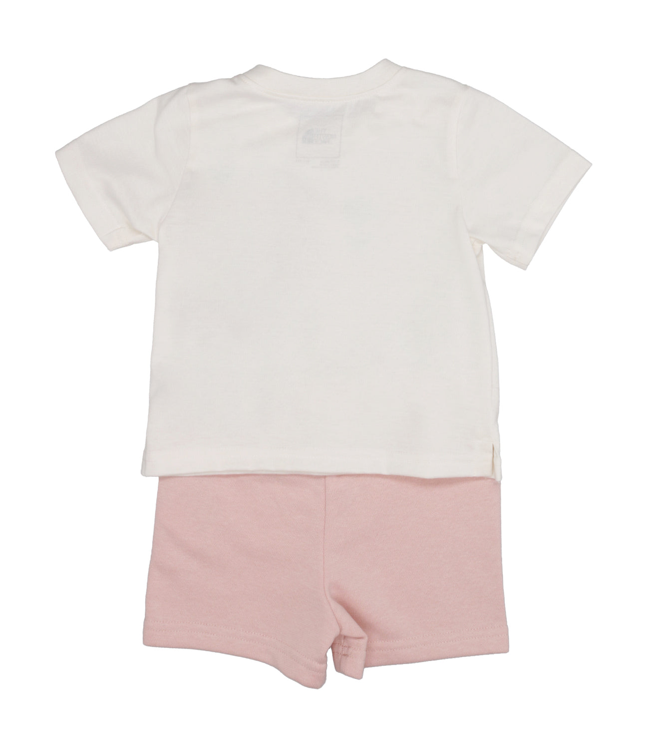 The North Face Kids | White and Pink T-Shirt and Bermuda Shorts Set