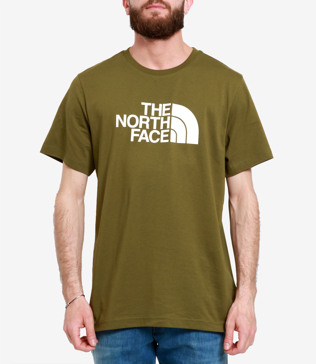 The North Face | Easy T-Shirt Olive Green and White