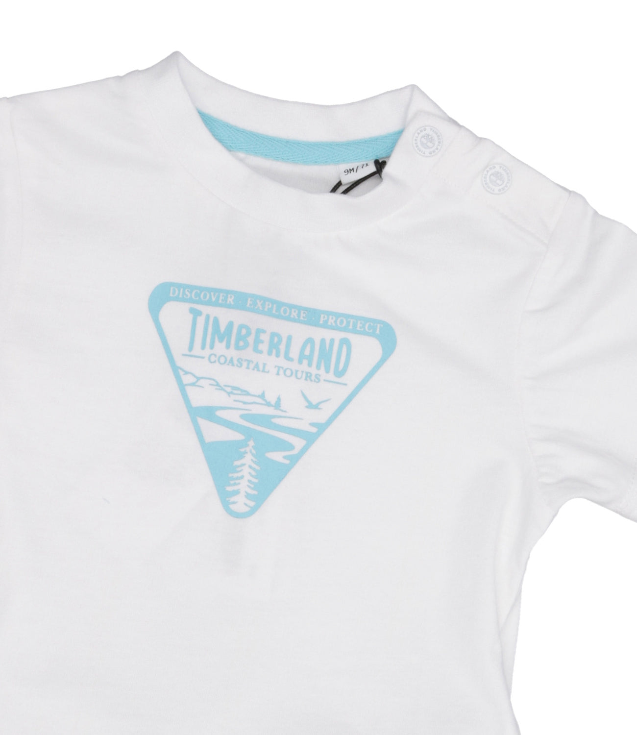 Timberland Kids | Set T-Shirt and Bermuda Shorts White and Navy Blue