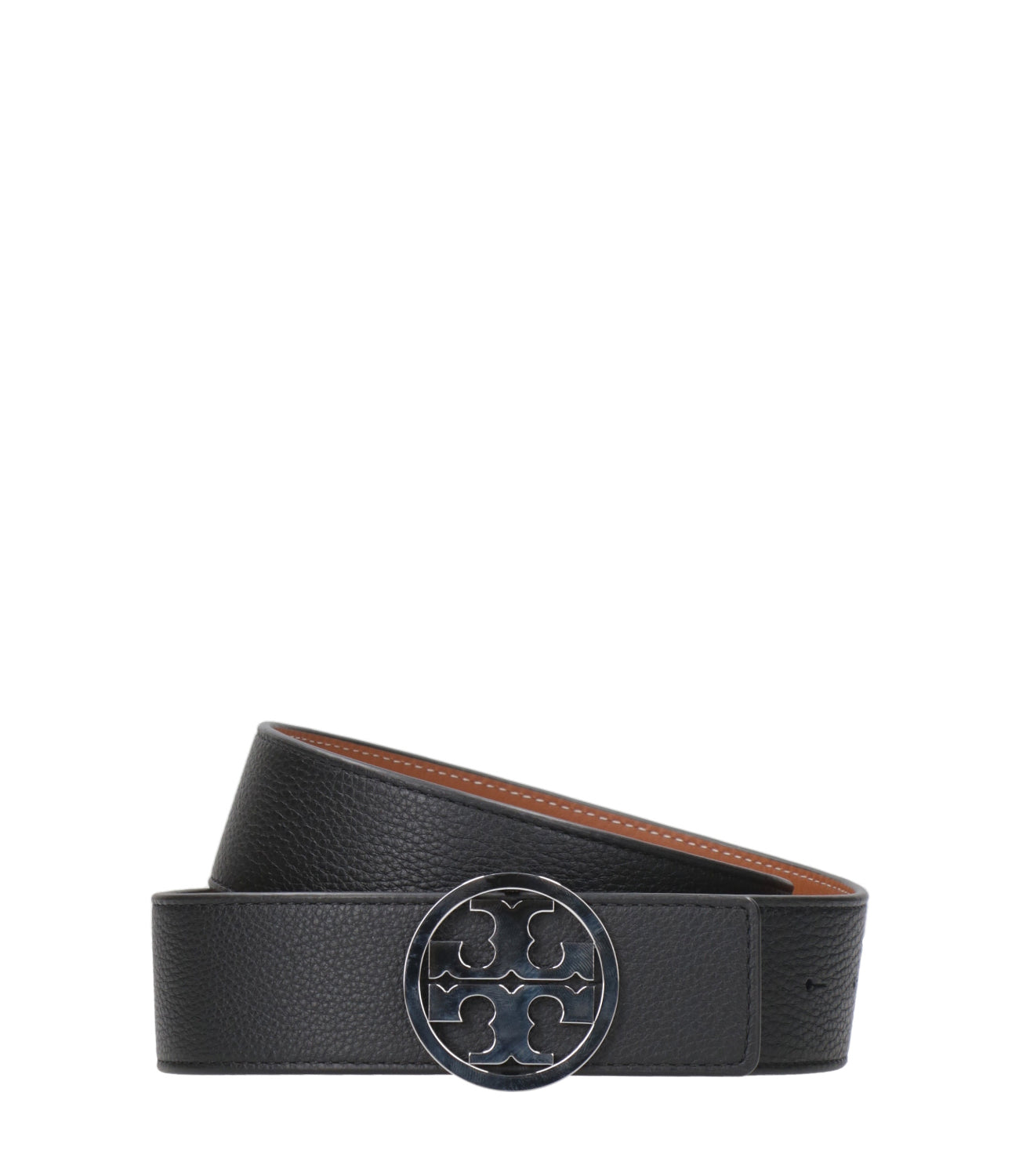 Tory Burch Tory Burch Miller Black and Leather Belt 138936