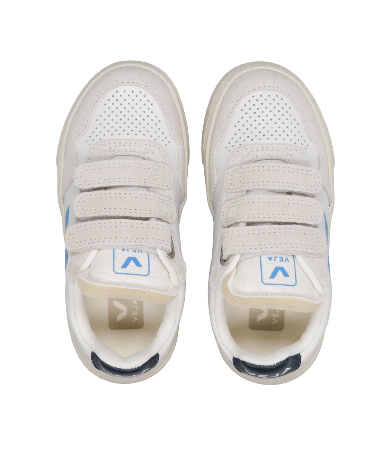 Veja Kids | Sneakers Small V-90 Bianco e Azzurro