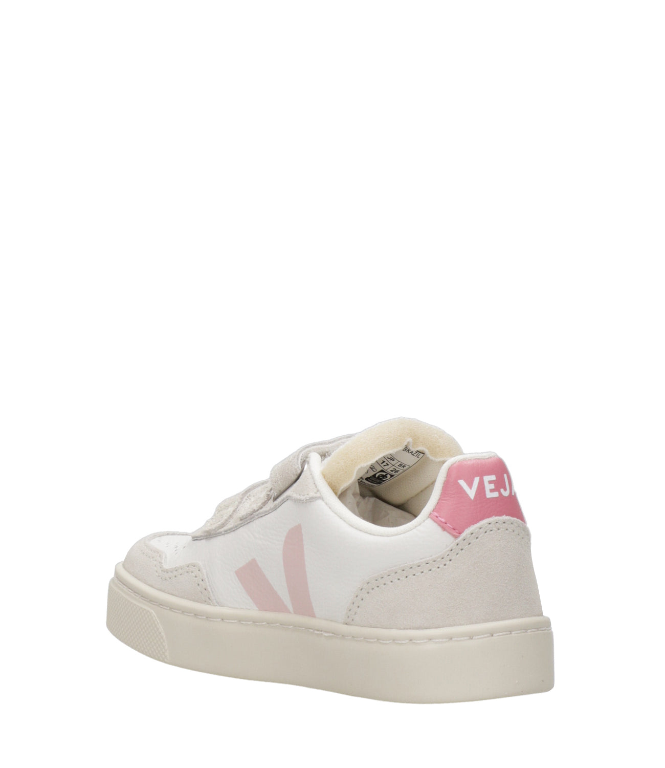 Veja Kids | Sneakers Small V-90 Bianco e Rosa