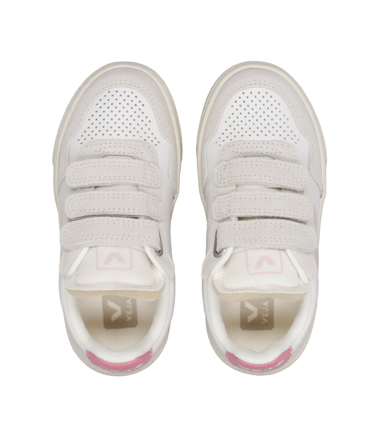 Veja Kids | Sneakers Small V-90 Bianco e Rosa