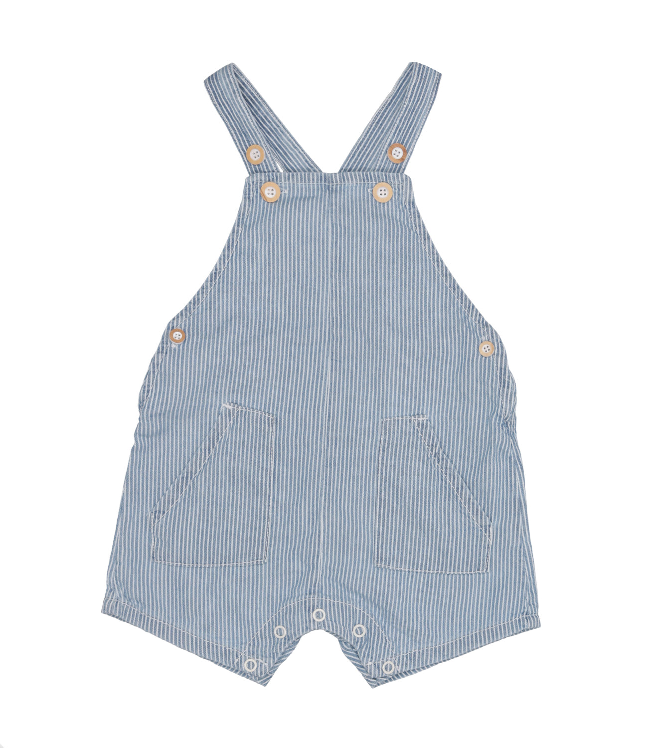 1 in the family | Salopette short Azzurro Bianco