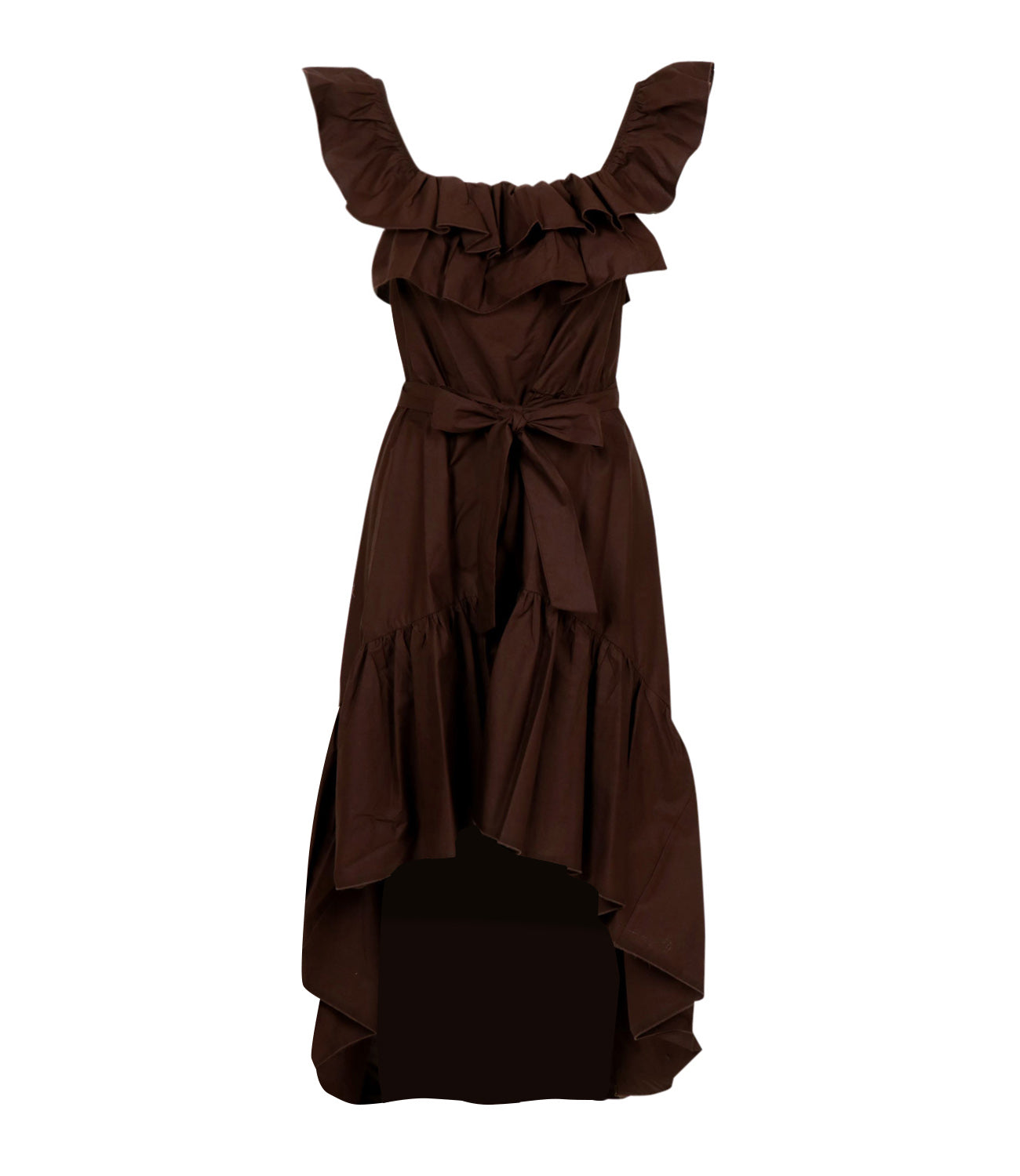 Aniye By | Abito Cora Volant Cioccolato