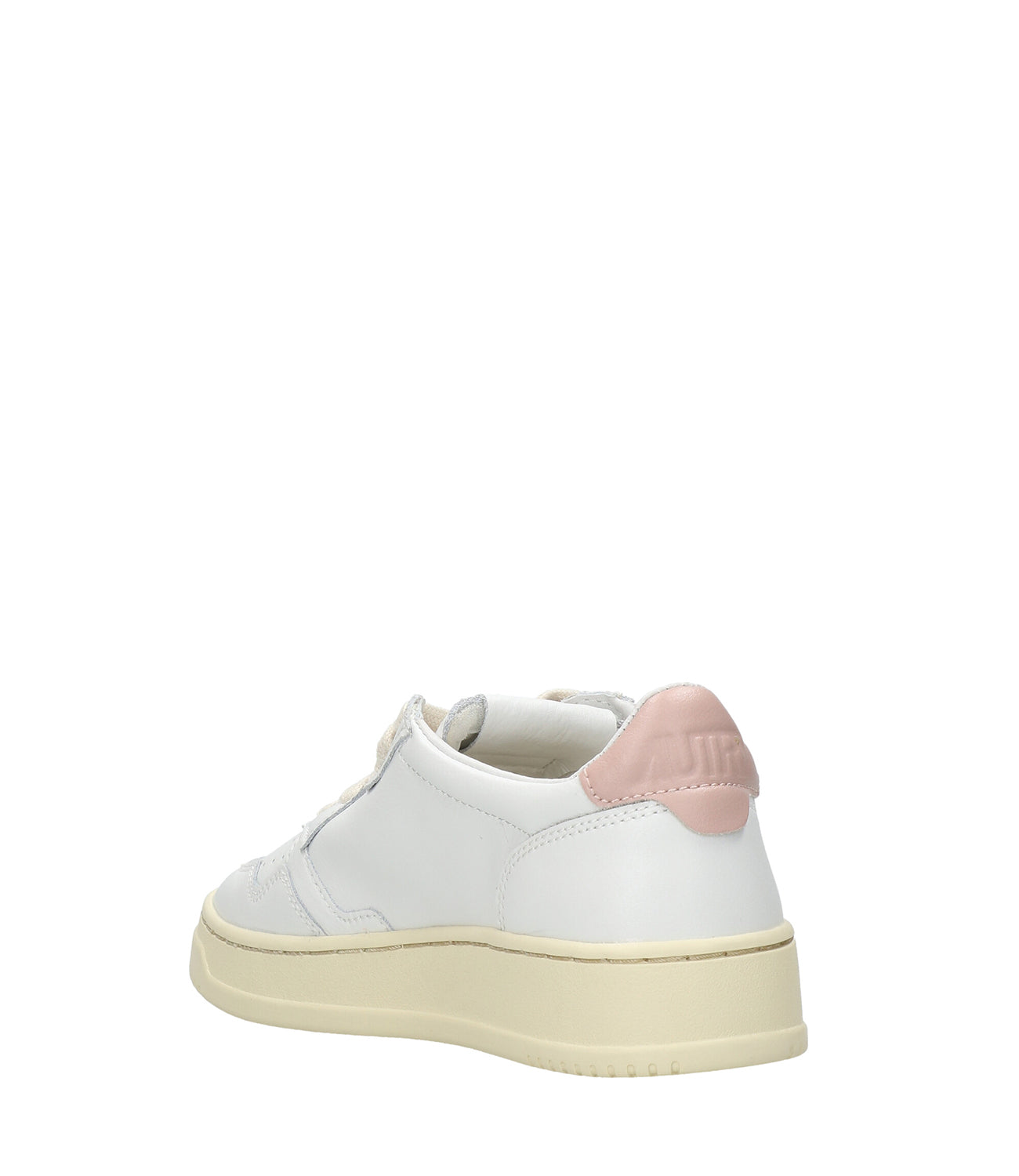 Autry | Sneakers Medalist Low Wom Lea Bianco e Rosa