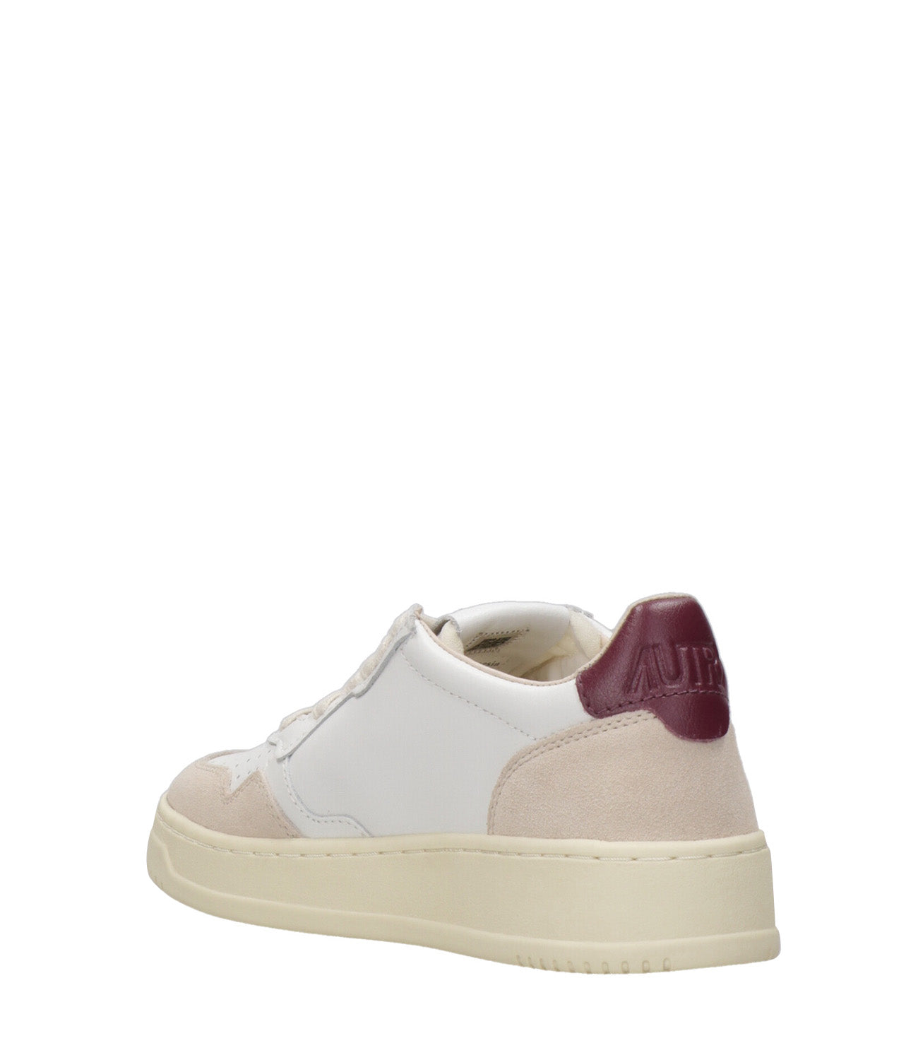 Autry | Sneakers Medalist Low Woman Bianca e Bordeaux