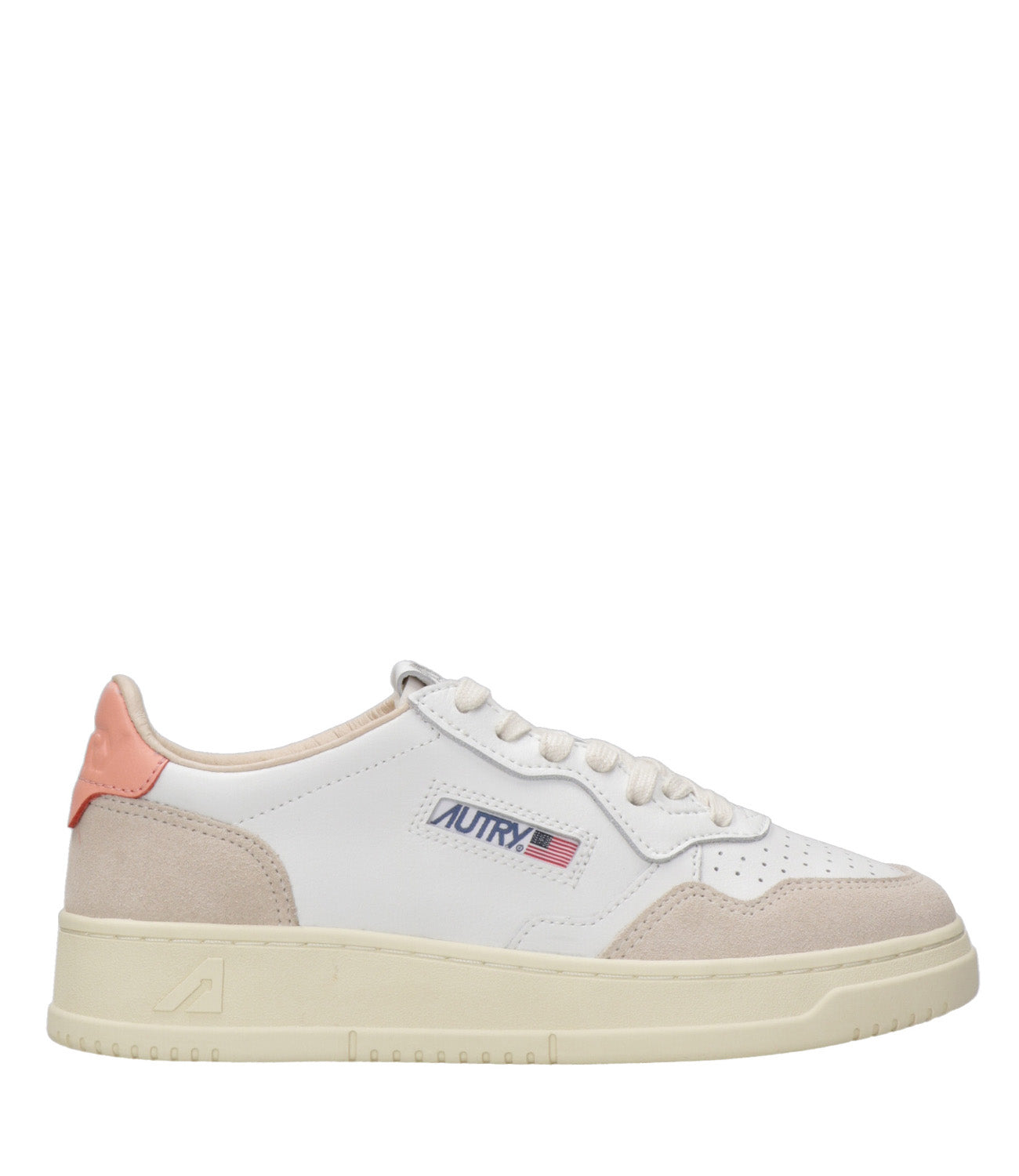Autry | Sneakers Medalist Low Woman Bianca e Pesca