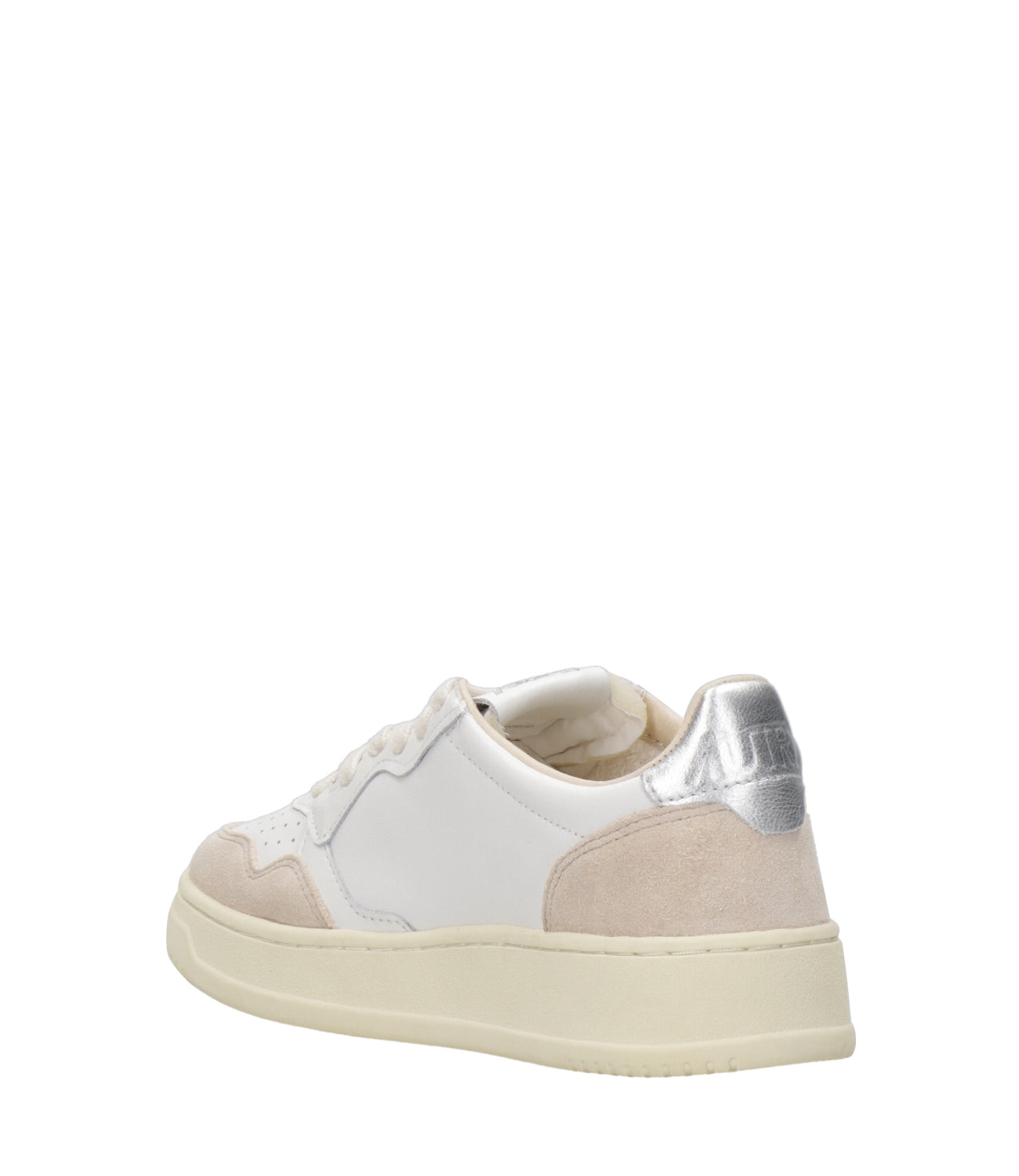 Autry | Sneakers Medalist Low Bianco e Argento