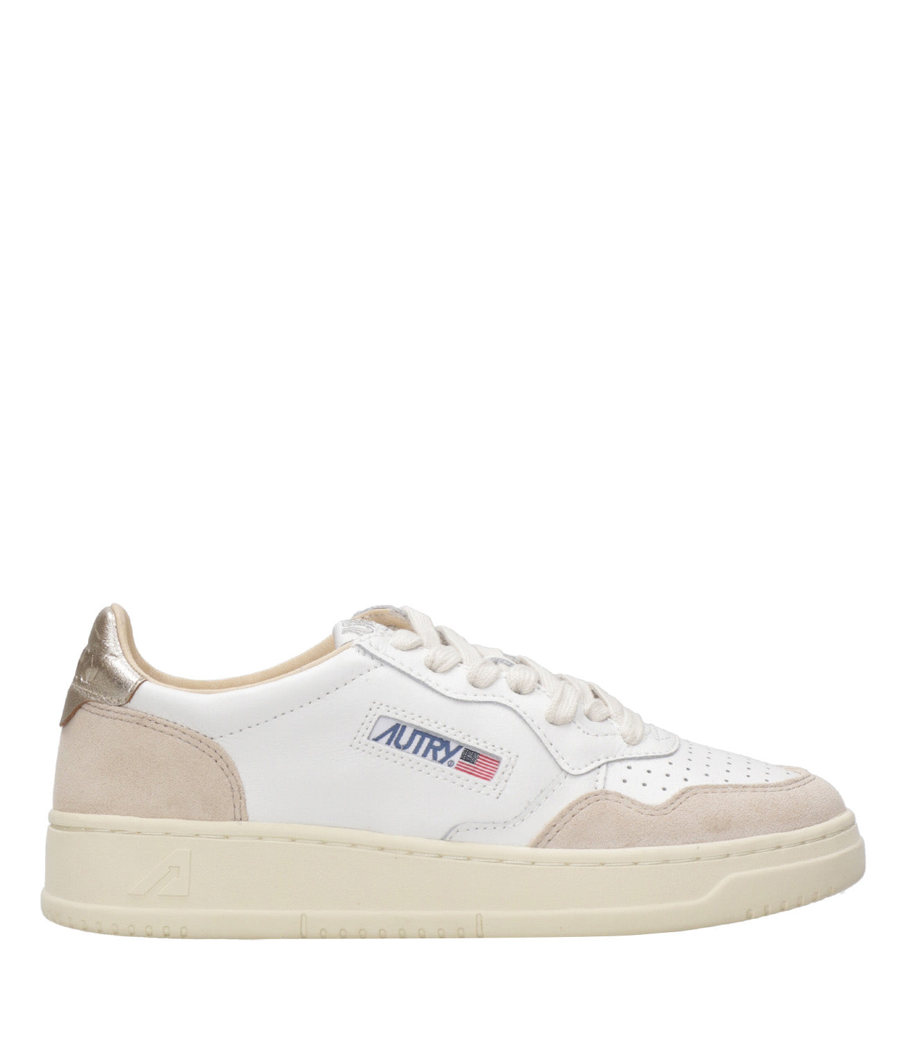 Autry | Sneakers Medalist Low Woman Bianca e Oro