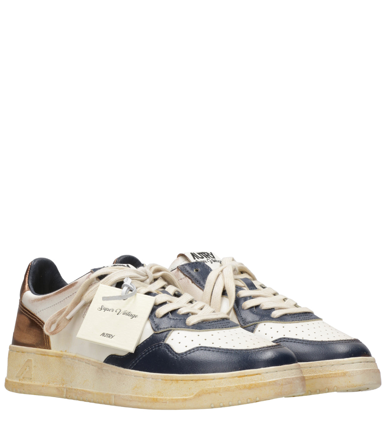 Autry | Sneakers Supvint Low Man Bianco Blu Marrone