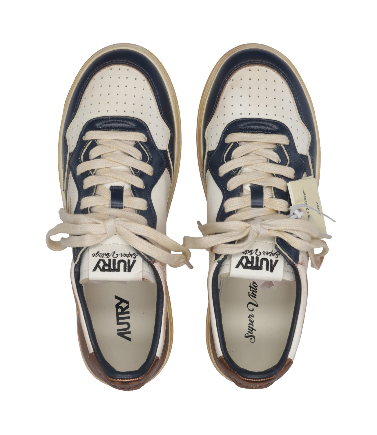 Autry | Sneakers Supvint Low Man Bianco Blu Marrone