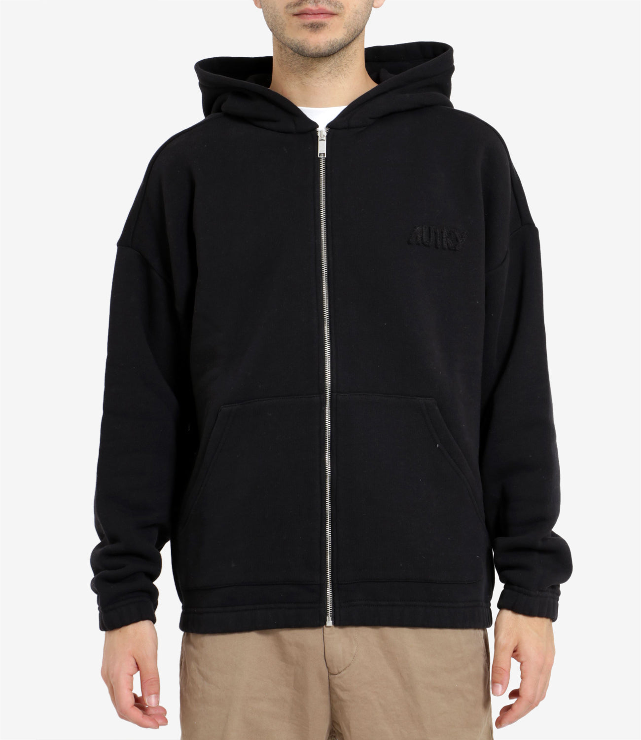 Autry | Felpa Hoodie Zip Main Nero