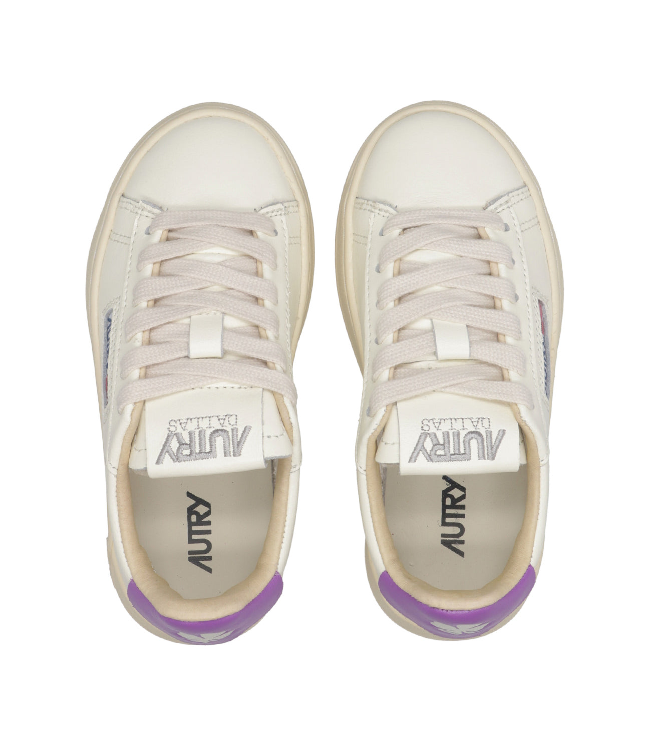 Autry Kids | Sneakers Dallas Kid Low Bianco e Viola
