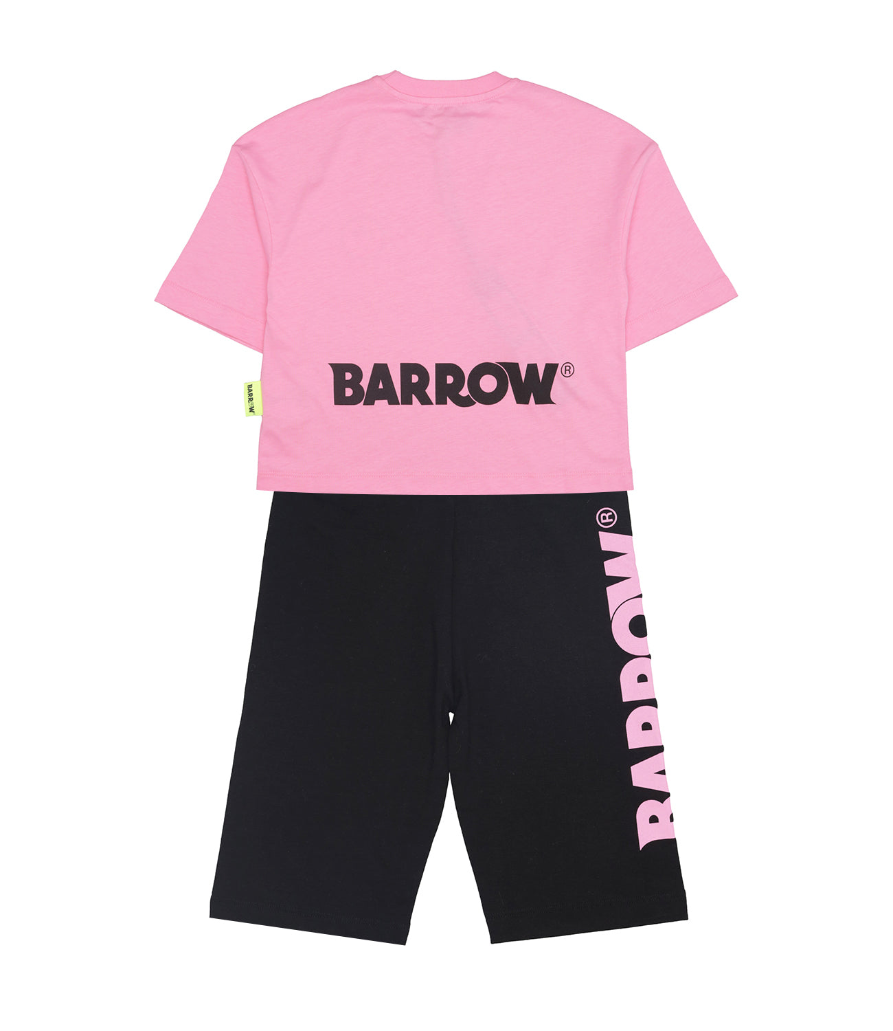 Barrow Kids | Set T-Shirt e Shorts Rosa e Nero