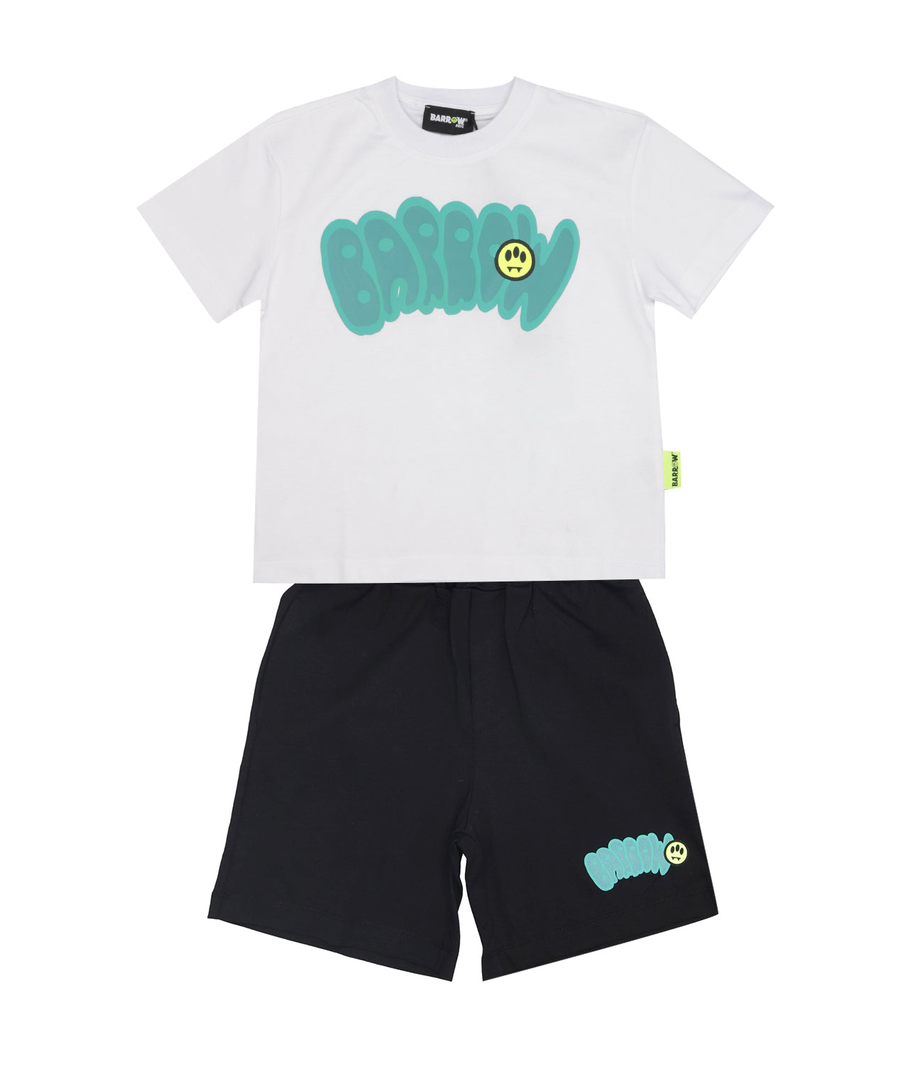 Barrow Kids | Set T-Shirt Bermuda Bianco Nero