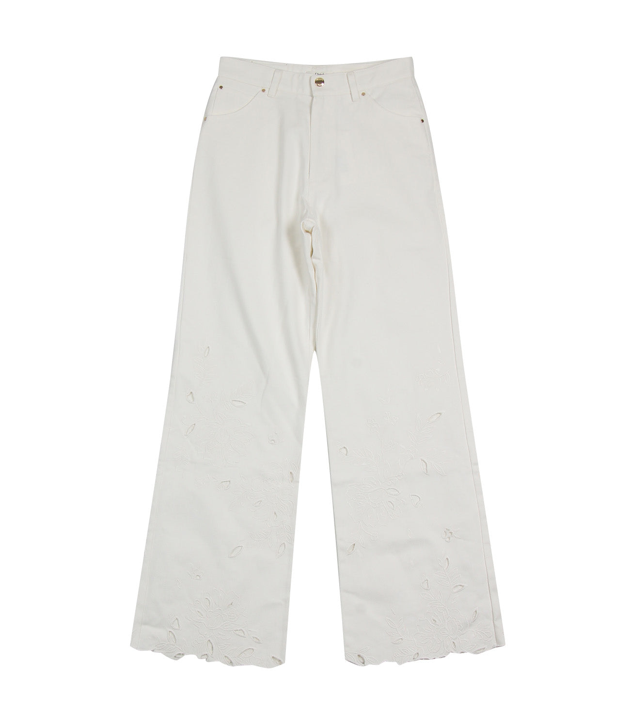 Chloè Kids | Pantalone Bianco sporco