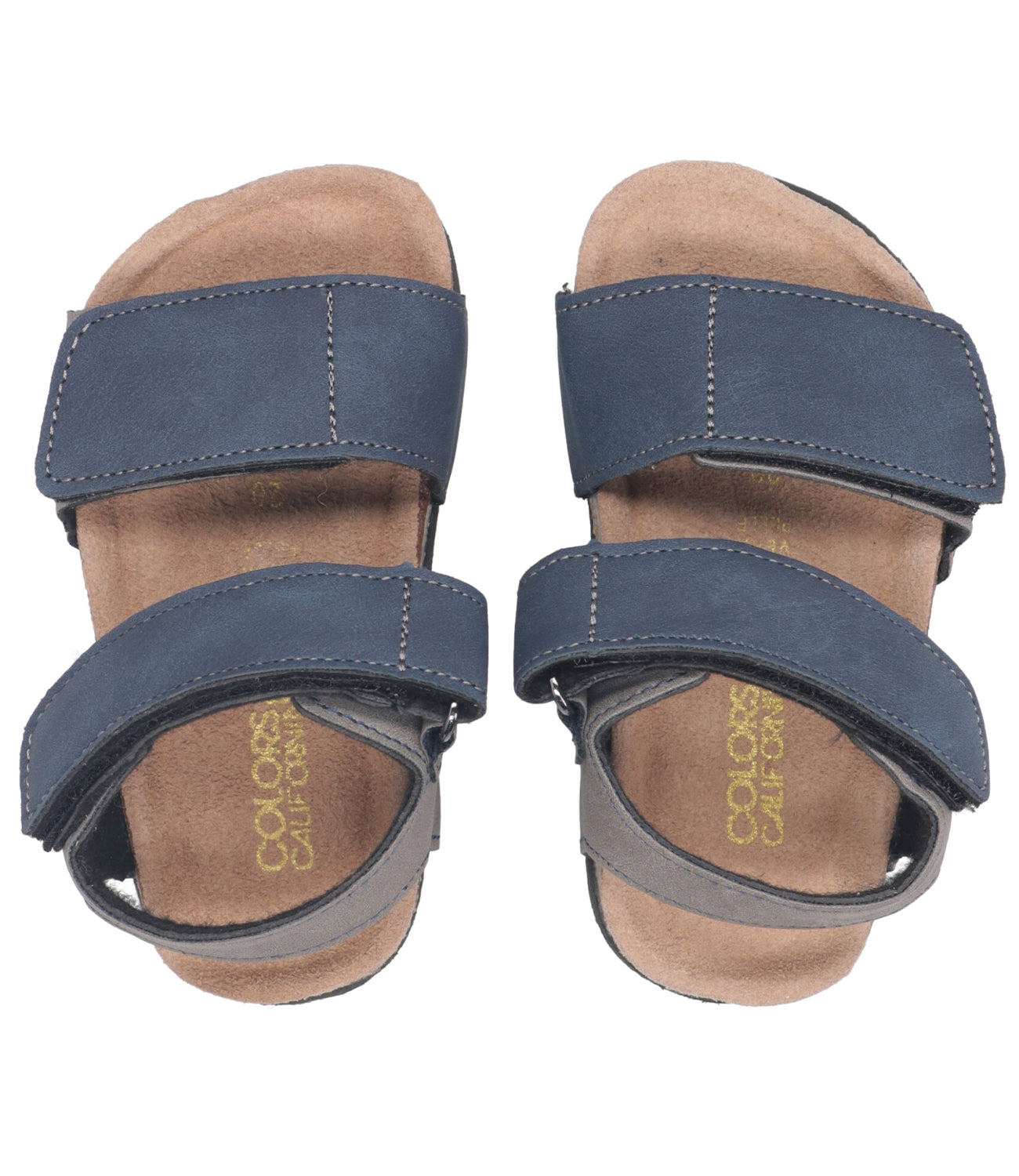 Colors of California Kids | Sandalo Velcro Straps Blu navy