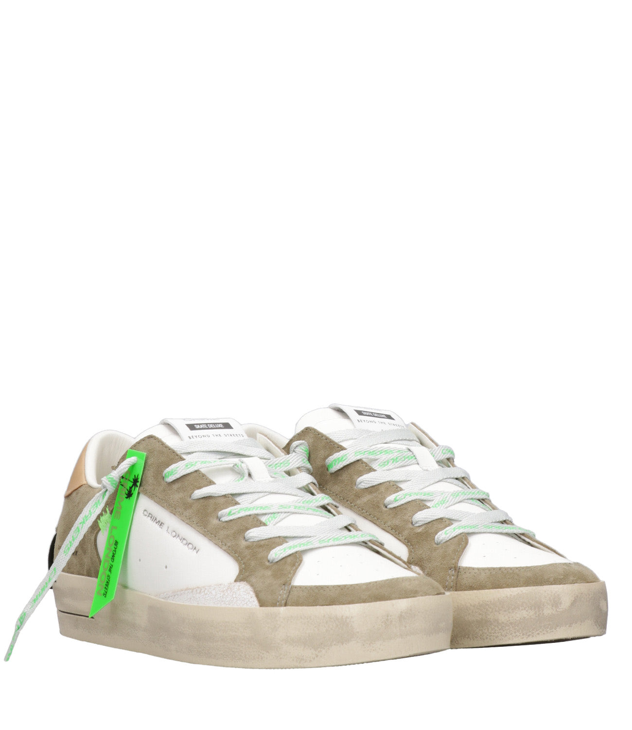 Crime | Sneakers SK8 Deluxe Beige e Cammello