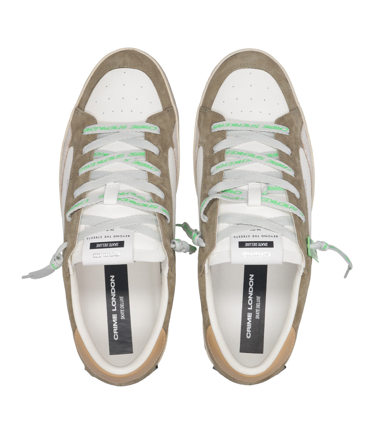 Crime | Sneakers SK8 Deluxe Beige e Cammello