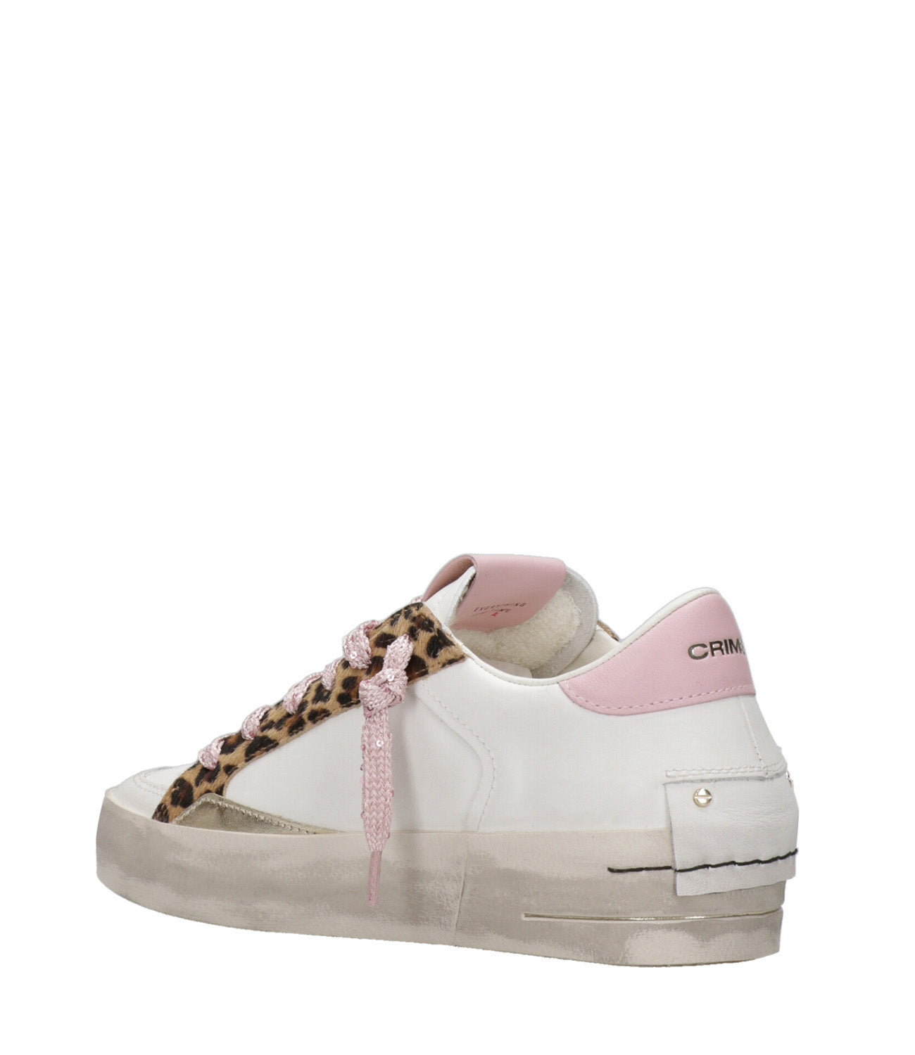 Crime | Sneakers SK8 Deluxe Bianco e Rosa