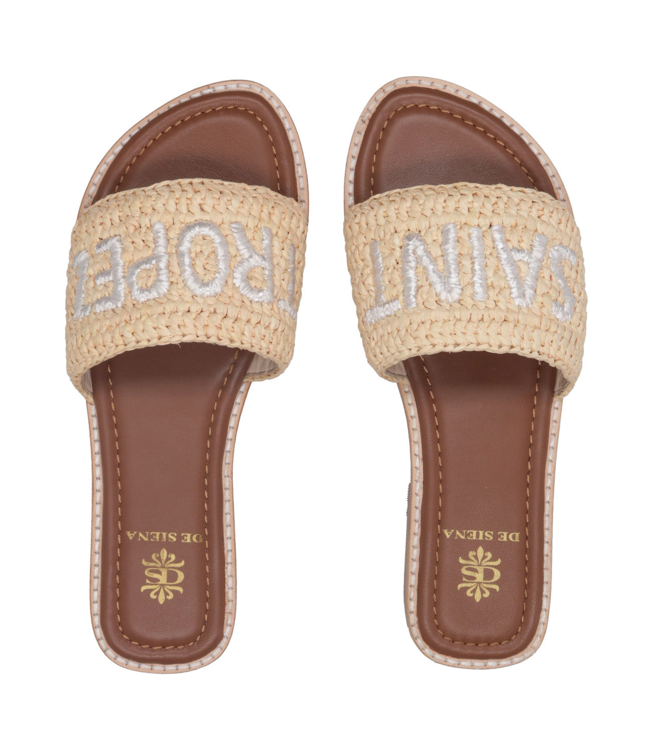 De Siena Shoes | Ciabatta Saint Tropez Naturale Bianco