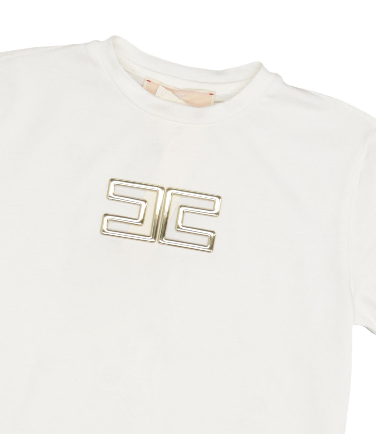 Elisabetta Franchi La Mia Bambina | T-Shirt Avorio Oro