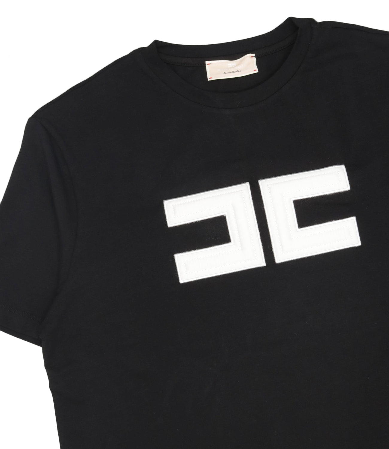 Elisabetta Franchi La Mia Bambina | T-Shirt Nero Avorio