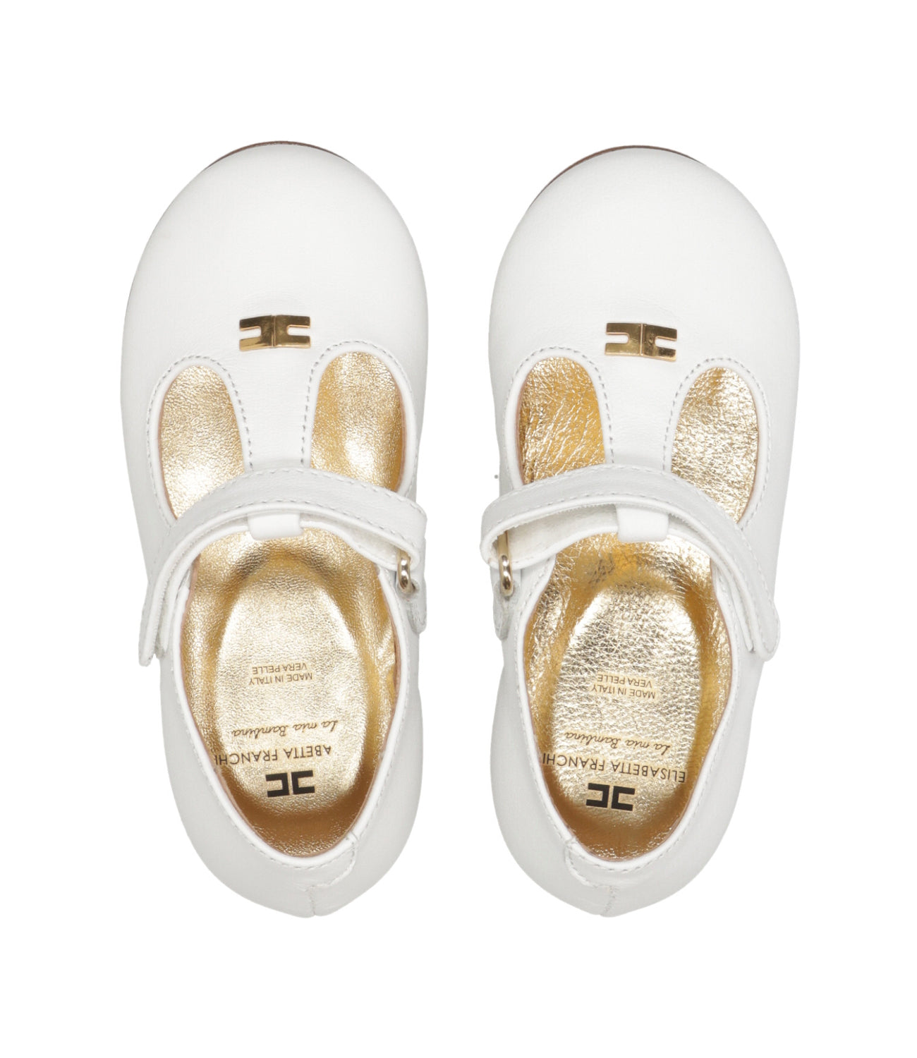 Elisabetta Franchi La Mia Bambina | Ballerina Avorio Oro