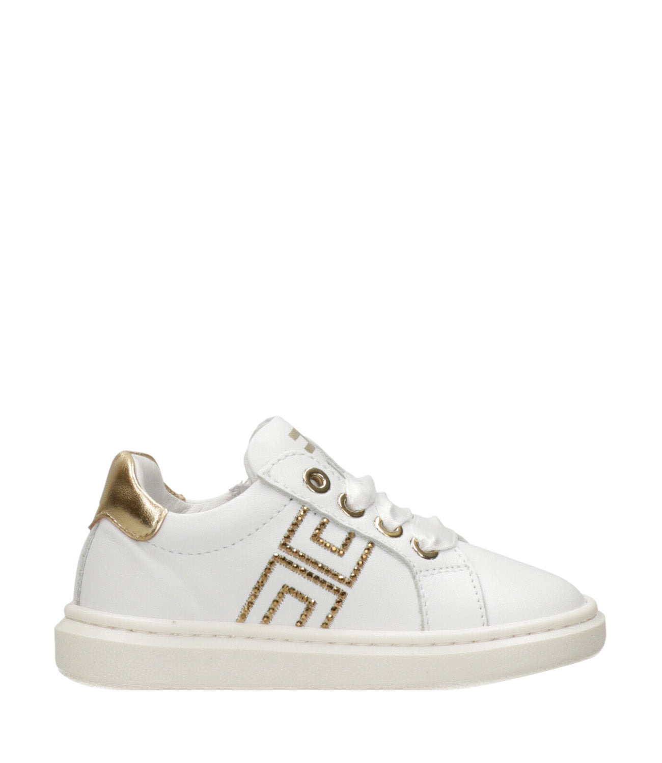 Elisabetta Franchi La Mia Bambina | Sneakers Avorio Oro