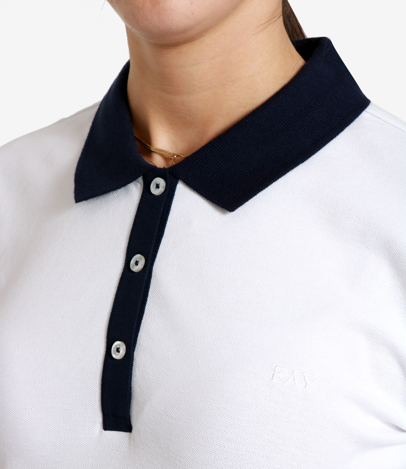 Fay | Polo Bianco Blu
