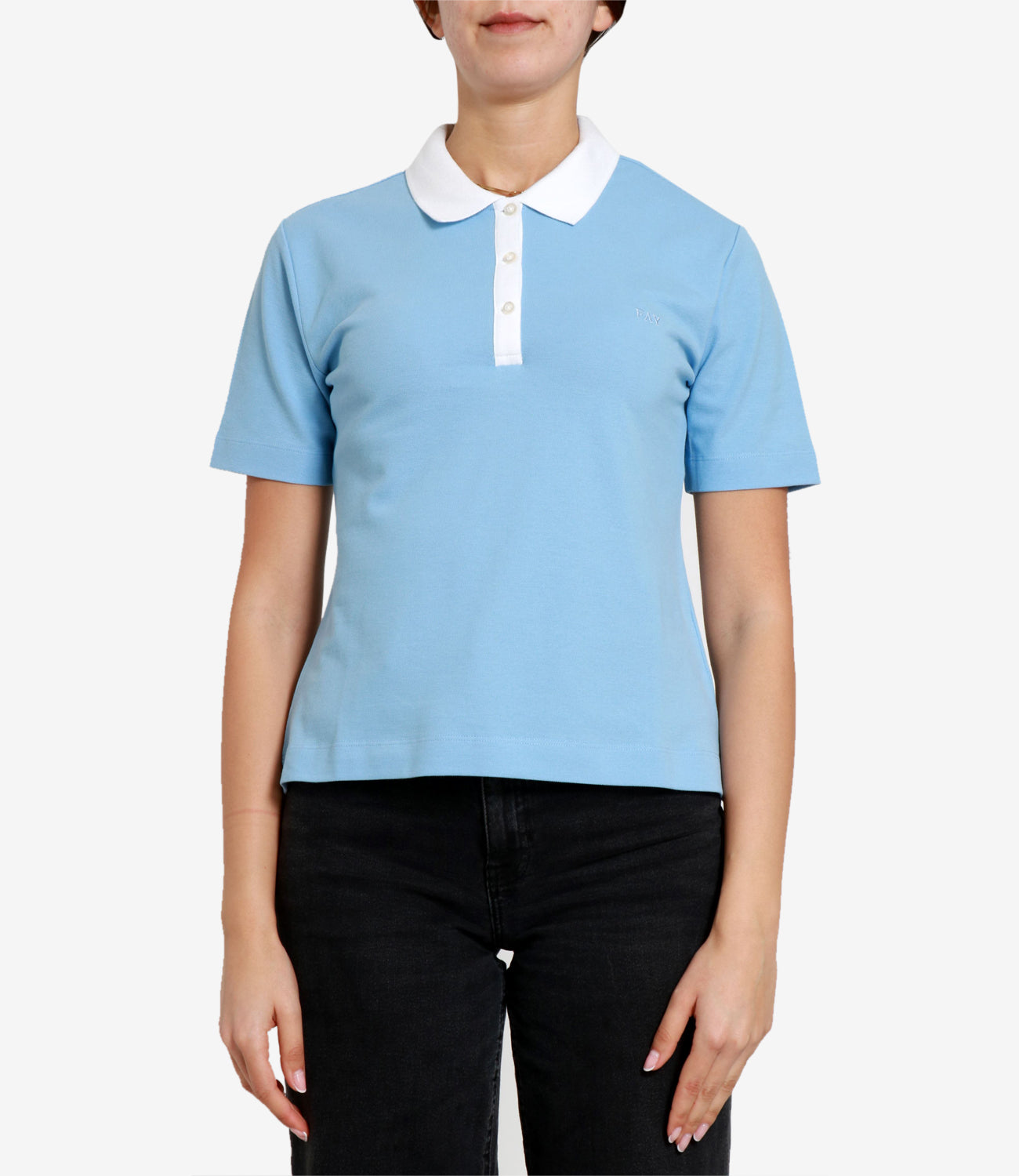 Fay | Polo Azzurro Bianco