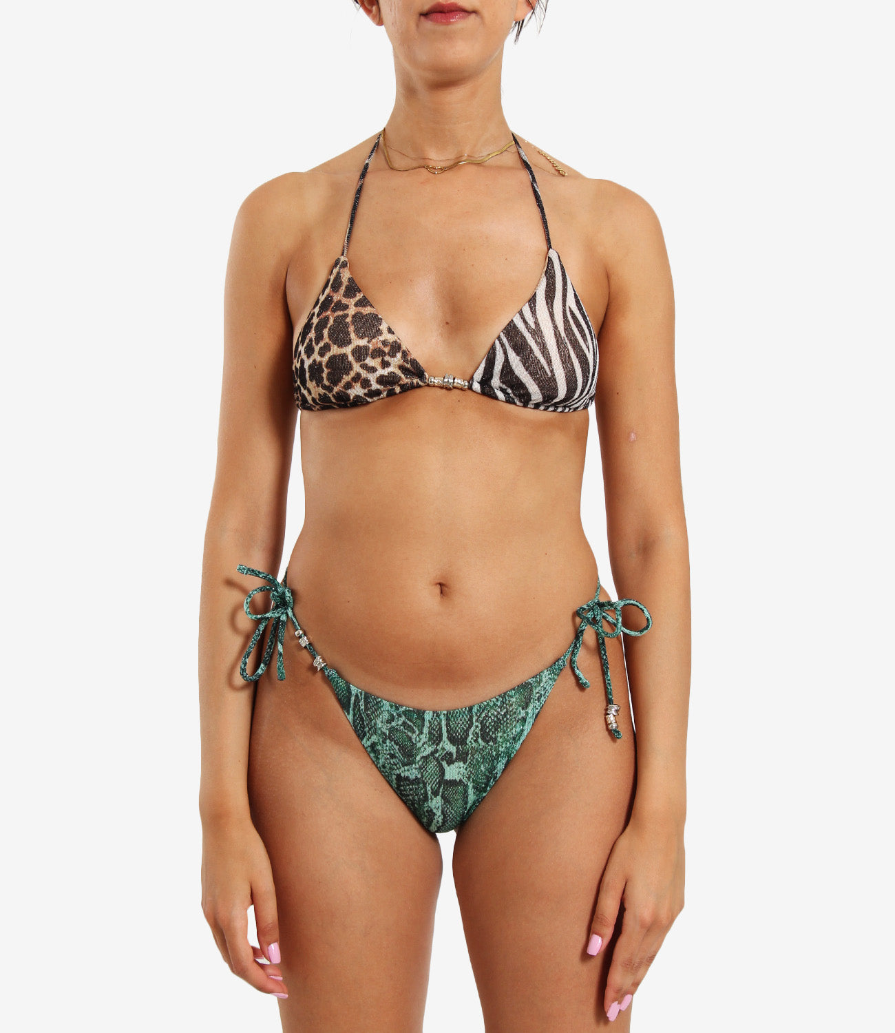 F**K Project | Costume Bikini Marrone e Verde