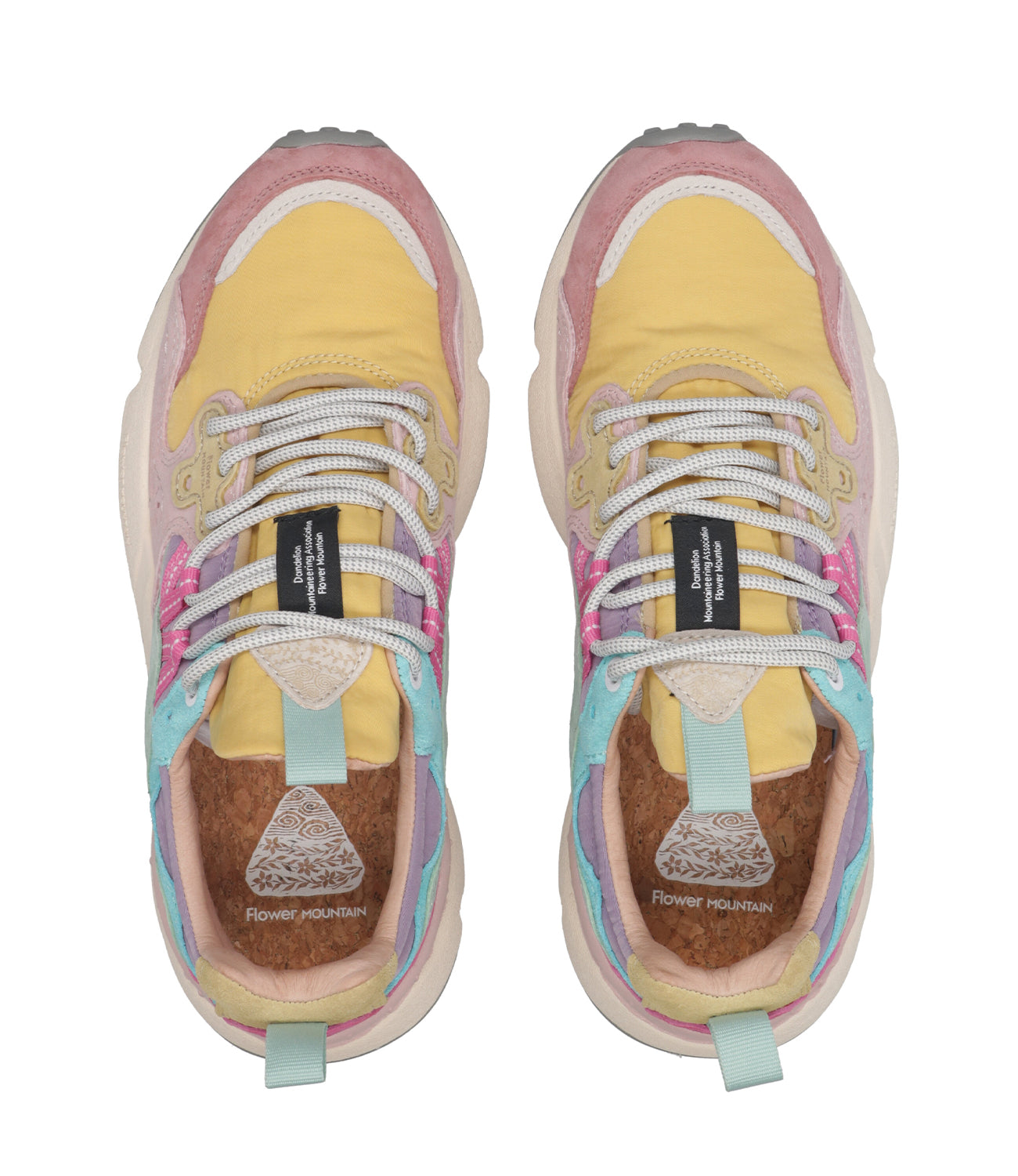 Flower Mountain | Sneakers Yamano 3 Rosa e Ocra