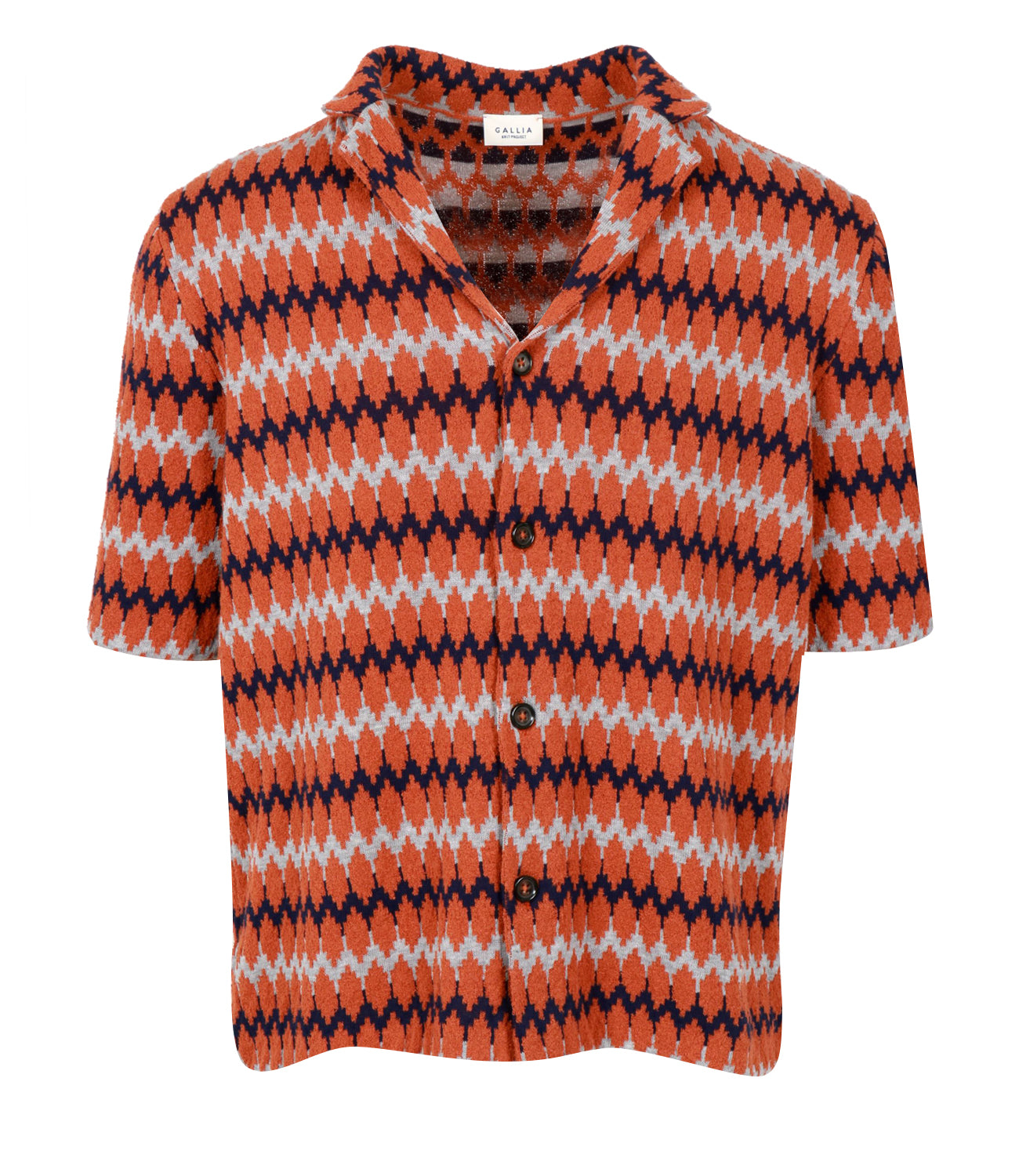 Gallia | Camicia Kareem Arancio Blu