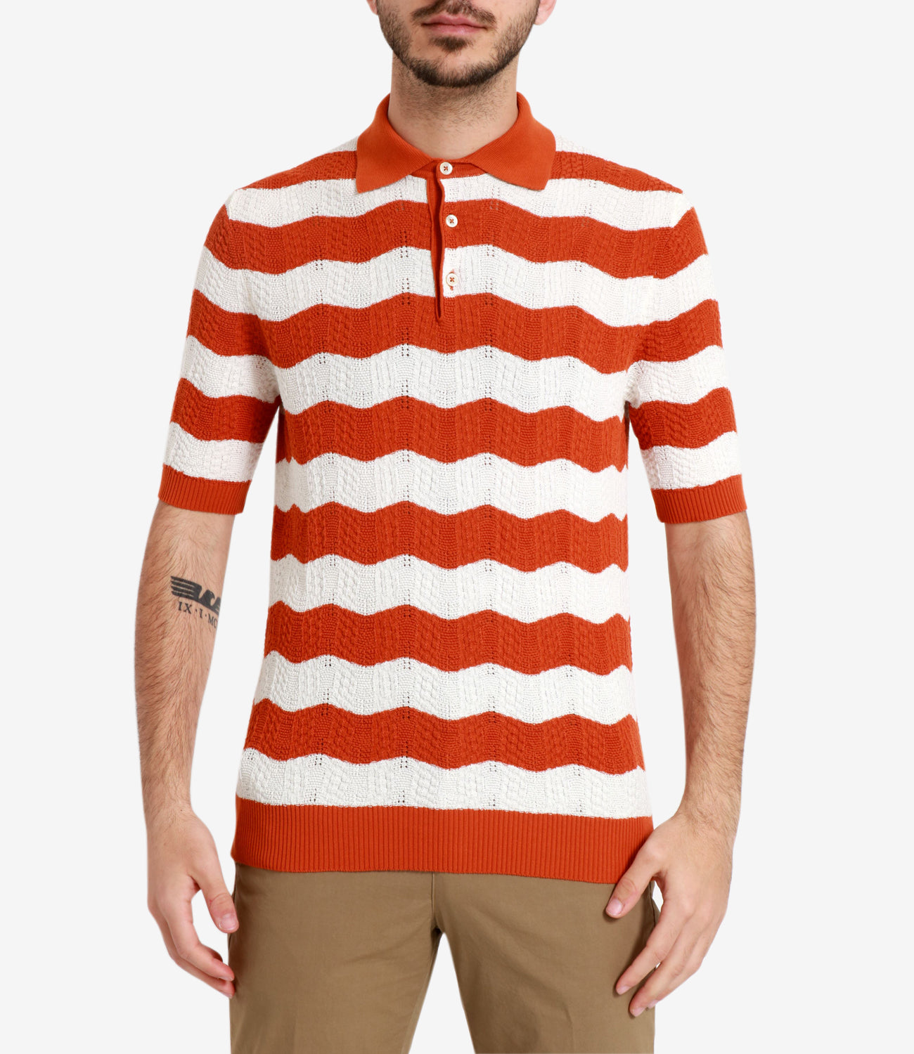 Gallia | Polo Meret Arancio Bianco